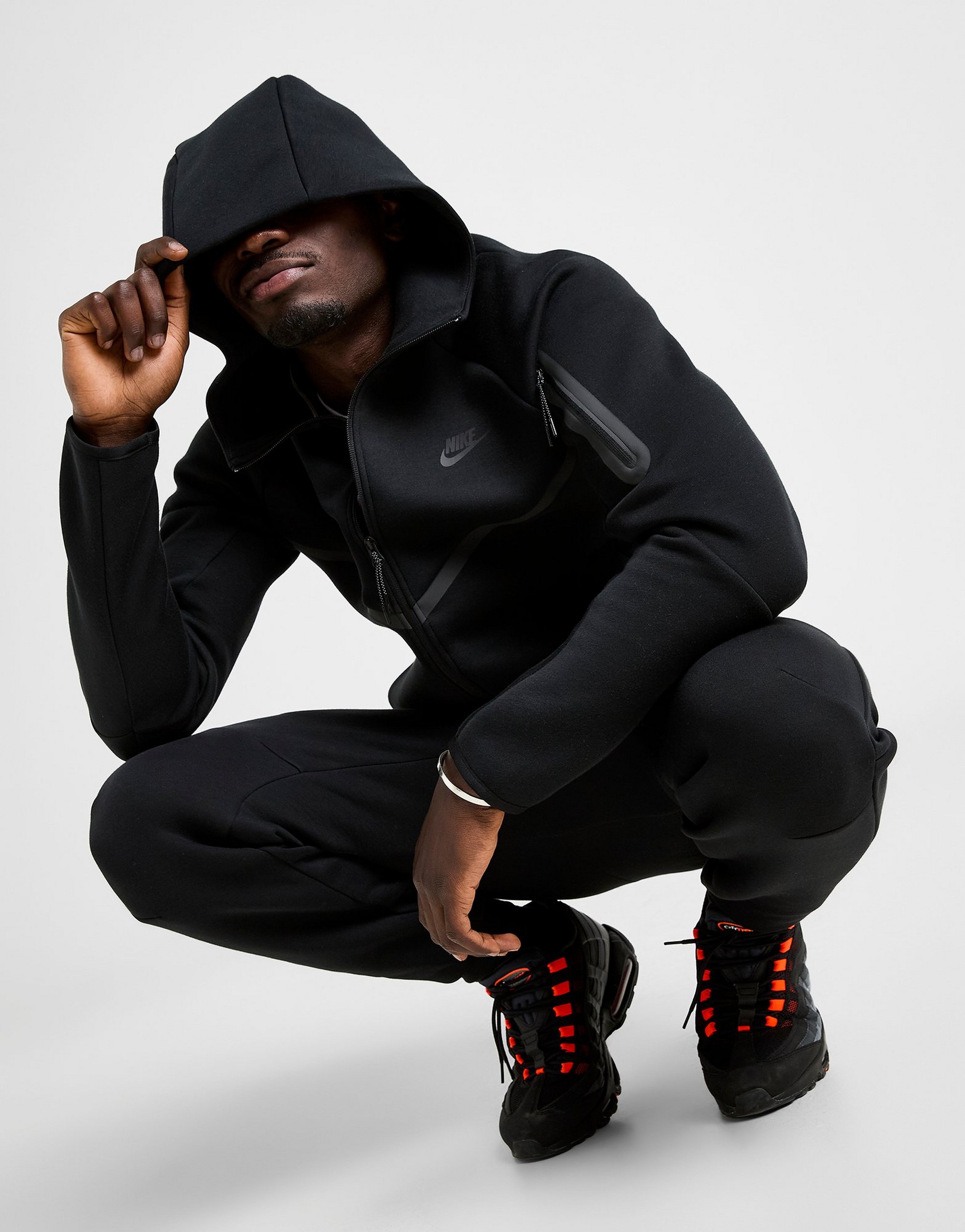  NIKE BLUZĂ CU GLUGĂ M NK TCH FLC FZ WR HOODIE