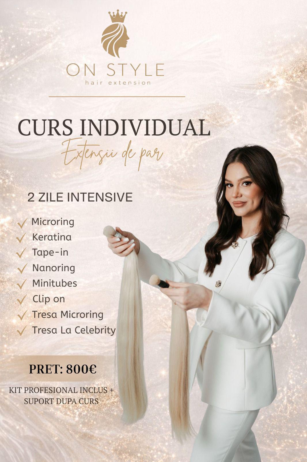CURS INDIVIDUAL EXTENSII DE PĂR