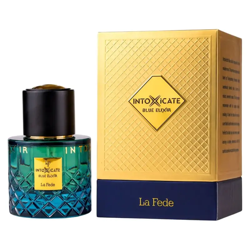 Intoxicate Blue Elixir EDP 100 ml ꟾ Parfum intens și elegant cu note fresh și lemnoase